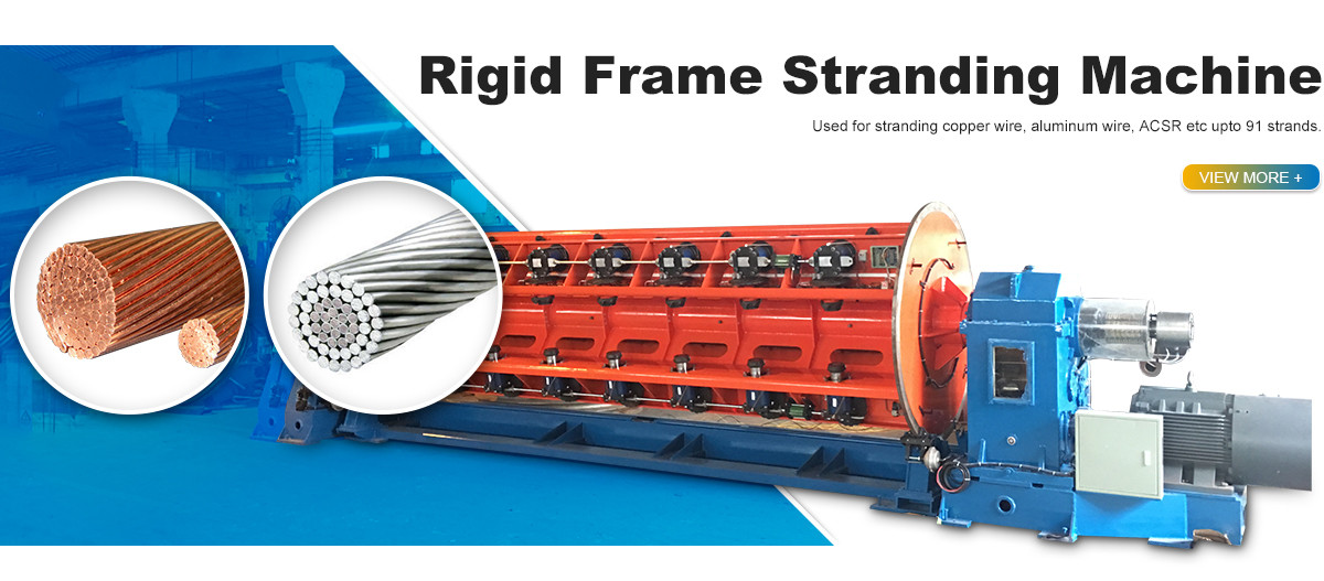 Electric Rigid Frame Cable Stranding Machine For Copper Wire Cores 35mm²- 400mm²
