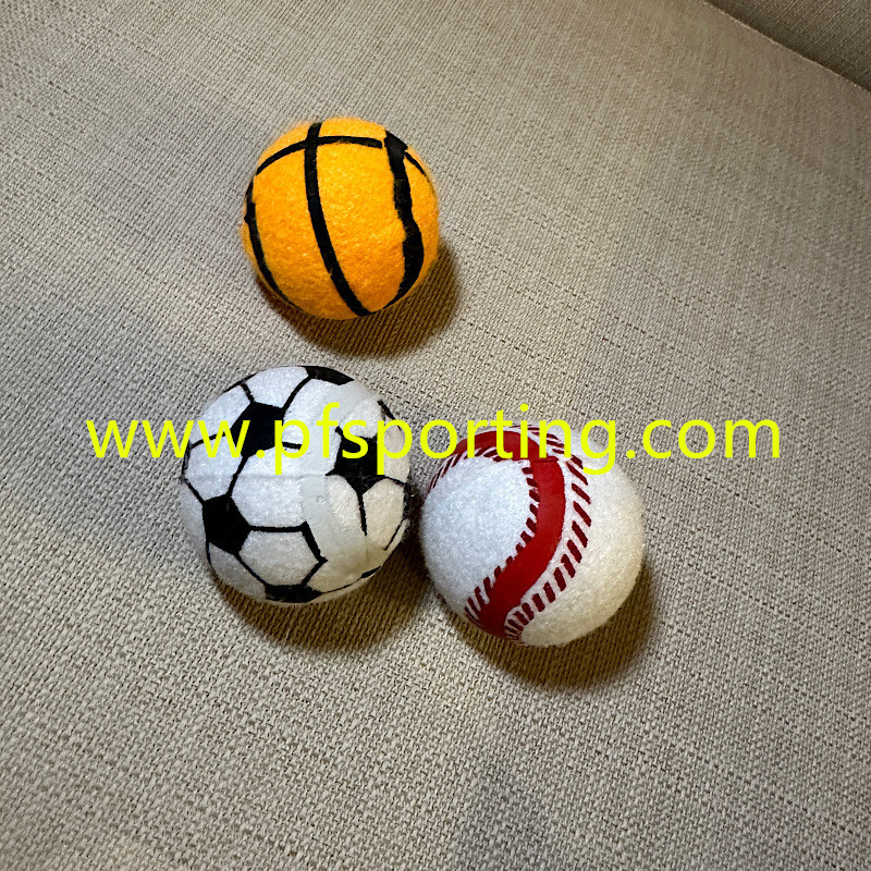 Factory Customized Logo Printed Rubber Tennis Ball Eco-friendly Material Dog Training Toys Balls Interactive Pet Toy Bal