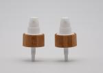 Bamboo Closure 24 / 410 Plastic Treatment Pump For Cosmetic Packaging