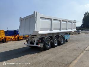 China 1310mm Wheel Base 3 Axles 50ton Dump Trailer Tipping Semi Trailer Heavy Duty factory