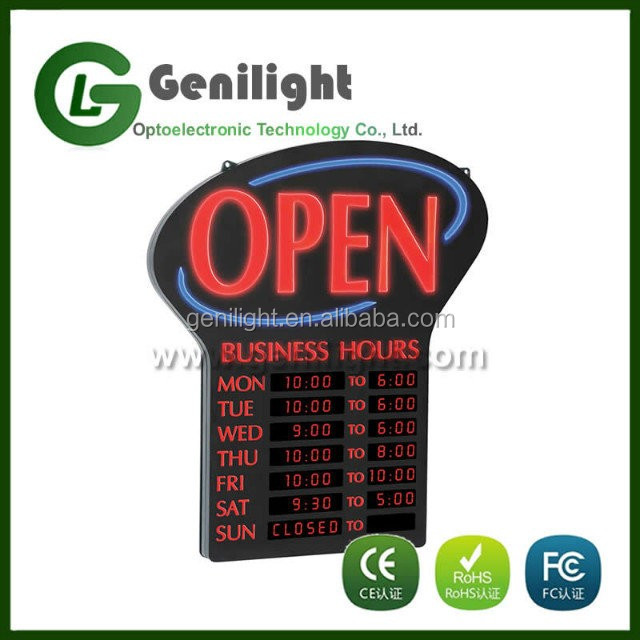 OEM Touch Screen LED Neon Foot Massage Open Sign with Animation and Power On/Off