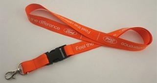 Red Dye Sublimation Lanyards / Eco Friendly Key Chain Lanyard For Exhibition