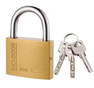 China ISO9001 Indoor 40mm Brass Padlock Keyed Alike ODM factory