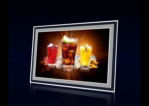 China Table Standing 220V Square Movie Poster Light Box Backlit Slim Led Poster Frame factory