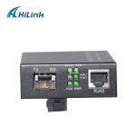 10/100/1000M Tx To 1000M SFP Media Converter 12V DC Power Supply For Fiber