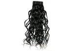100% Water Wave Non Remy Brazilian Human Hair Extensions Black 18 Inch