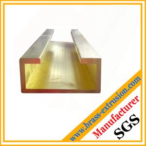 China golden color brass extrusions garage door hardware factory