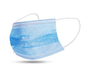 China 3 Ply Non-Woven Fabric Face Mask Disposable Blue medical Mask factory