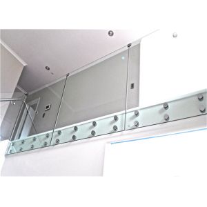 Frameless Standoff Stainless Steel Glass Railing Baluster Constrcution Usage