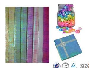 China Pearl rainbow Gift wrapping paper for bouquets , christmas wrap paper factory