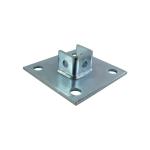 Standard Base Plate Steel Frame Connection Fitting For Channel 15-20Kg