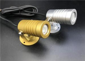 China Golden And Silivery LED Garden Spotlight Landscape Lighting With Mounting Base factory