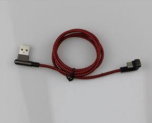 China Strong Quick Charge 2.0 USB Cable Fashionable Nylon Braided 180 Degree factory