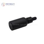 Black Glass Essential Oil Frosted Dropper Bottles Leak Proof