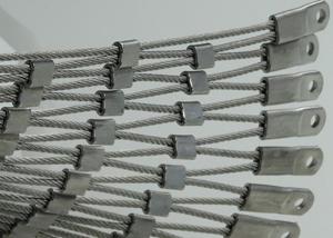 China 316l Zoo 7x7 Flexible Stainless Steel Cable Netting Rope Mesh factory