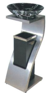 China Dia 360*H760mm Ashtrays Bins Stainless Steel / Iron Bronzed factory