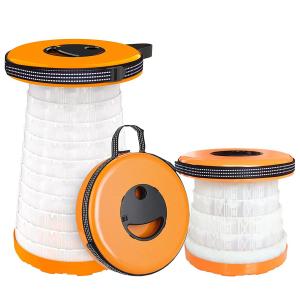 China Outdoor Telescopic Folding Stool With Light Colorful Portable Folding factory