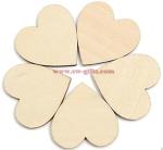 Wooden Heart Kids Birthday Party Supplies Diy Scrapbook Craft Wedding Decoration