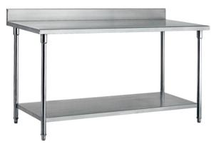 China Kitchen Work Table With Under Shelf Stainless Steel Catering Equipment 1000*700*850mm factory