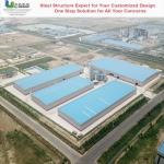 Sandwich Panel Steel Frame Structure Anti Corrosion Steel Bolted Connection