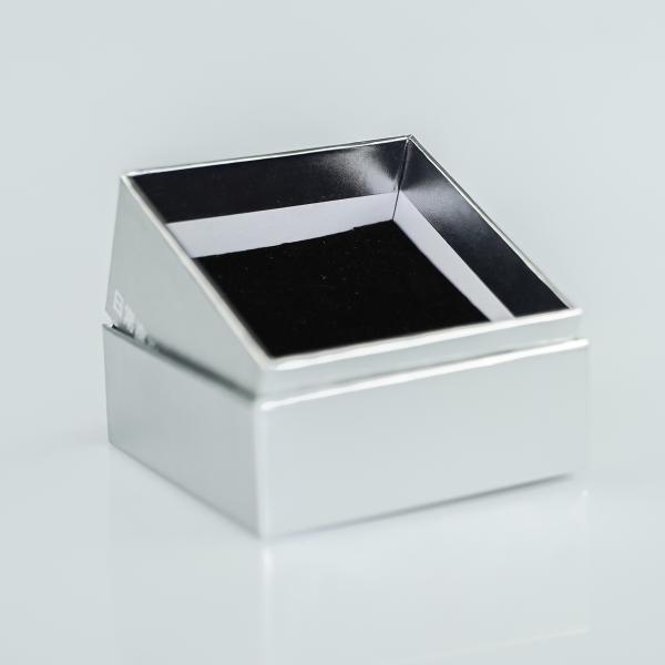 Wholesale Personalized Silver Small Mini Jewelry Box Packaging Boxes For Jewelry Bracelet With Velvet Insert