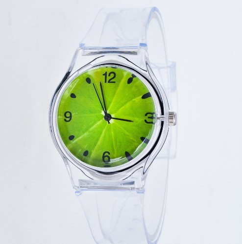 China Plastic Sport Watch Transparent Strap 40mm Dial ODM Available factory