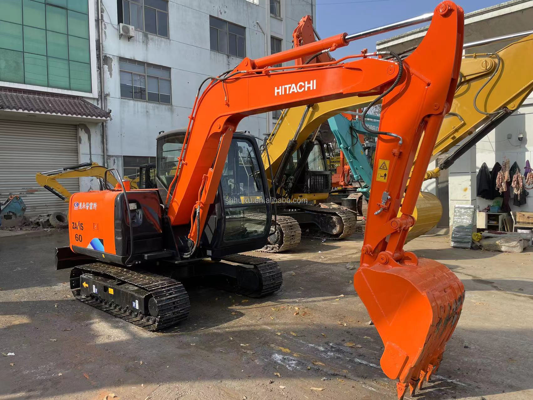 Original Factory Made Quality hitachi used zx60 6 ton mini excavators 60T hitachi machinery factory price