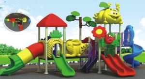 China beautiful daycare outdoor equipment plastic outdoor playground equipment factory