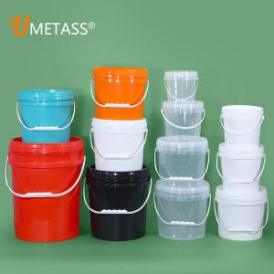 China UMETASS Food Grade PP 5L Round Plastic Bucket for Cold Drink Storage Bucket and Paint factory