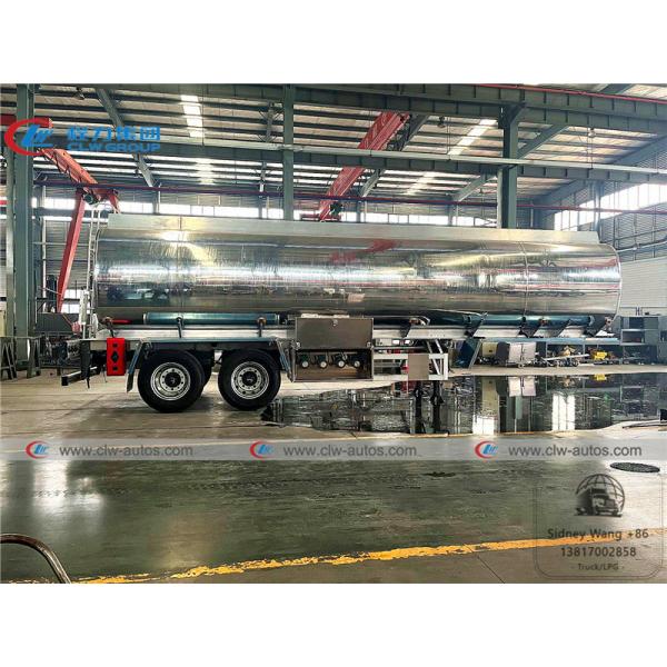 2 Axle 35CBM JOST BPW Axle Tanker Semi Trailer For Diesel Delivery