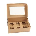 Screen Printing 300gsm Paper Take Away Box For Cupcake