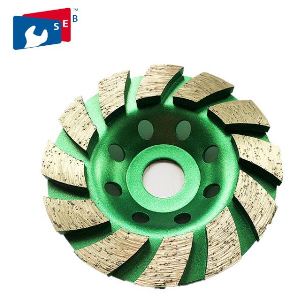 China 180mm Diamond Cup Wheel with Alloy Body for Marble Concrete Granite factory
