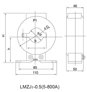 0.5KV / 3KV DC Contactor Current Transformers , Accurate Low Voltage Protection Devices