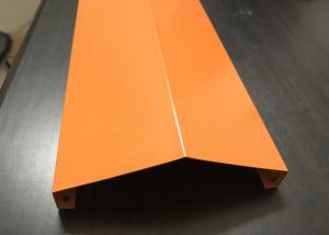 China Orange Custom V Shaped Aluminium Strip Ceiling Open View Aluminium Suspended System factory