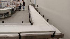 China Zzgenerate Food Grade PVC or PU Belt Conveyor for Pastry Conveying factory