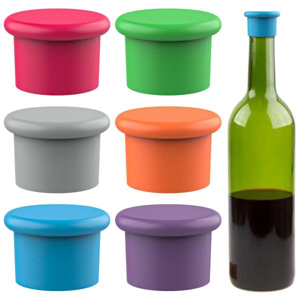 Silicone Wine Stoppers Reusable Beer Bottle Cover Wine Bottle Stopper Wine Saver