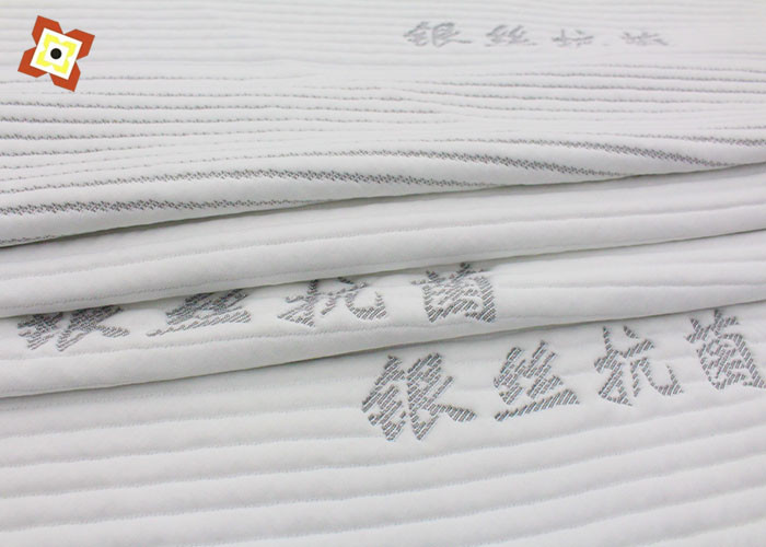 Breathable Mattress Pillow Fabric Bamboo Fiber Graphene Air Layer Knitted Jacquard Memory