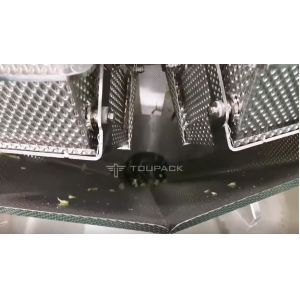 100-3000g Fruit Salad Weighing Packing Machine With 14 Head Weigher 60P/M