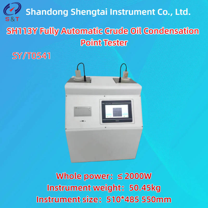 Crude Oil Pour Point Analyzer SY/T0541 Automatic Tilting Method For Glass Test Tubes
