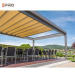 Retractable Modern Aluminum Pergola Waterproof Canopy Shade Cover Slide On Wire