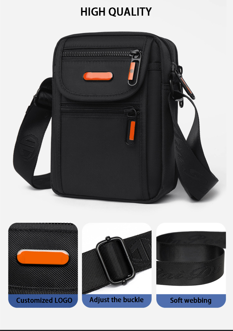Men's Casual Messenger Bags Custom Logo Shoulder Bags