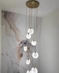 Spanish Modern Art Design Stair Hotel Villa Decoration Gypsum Ceiling Light