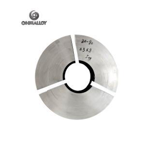 China Ribbon Shape Nichrome Alloy Annealing Ni80Cr20 Flat Wire For Heating System factory