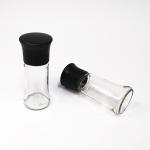 Round Glass Spice Black 2 In 1 148.9g 100ml Pepper Salt Mill