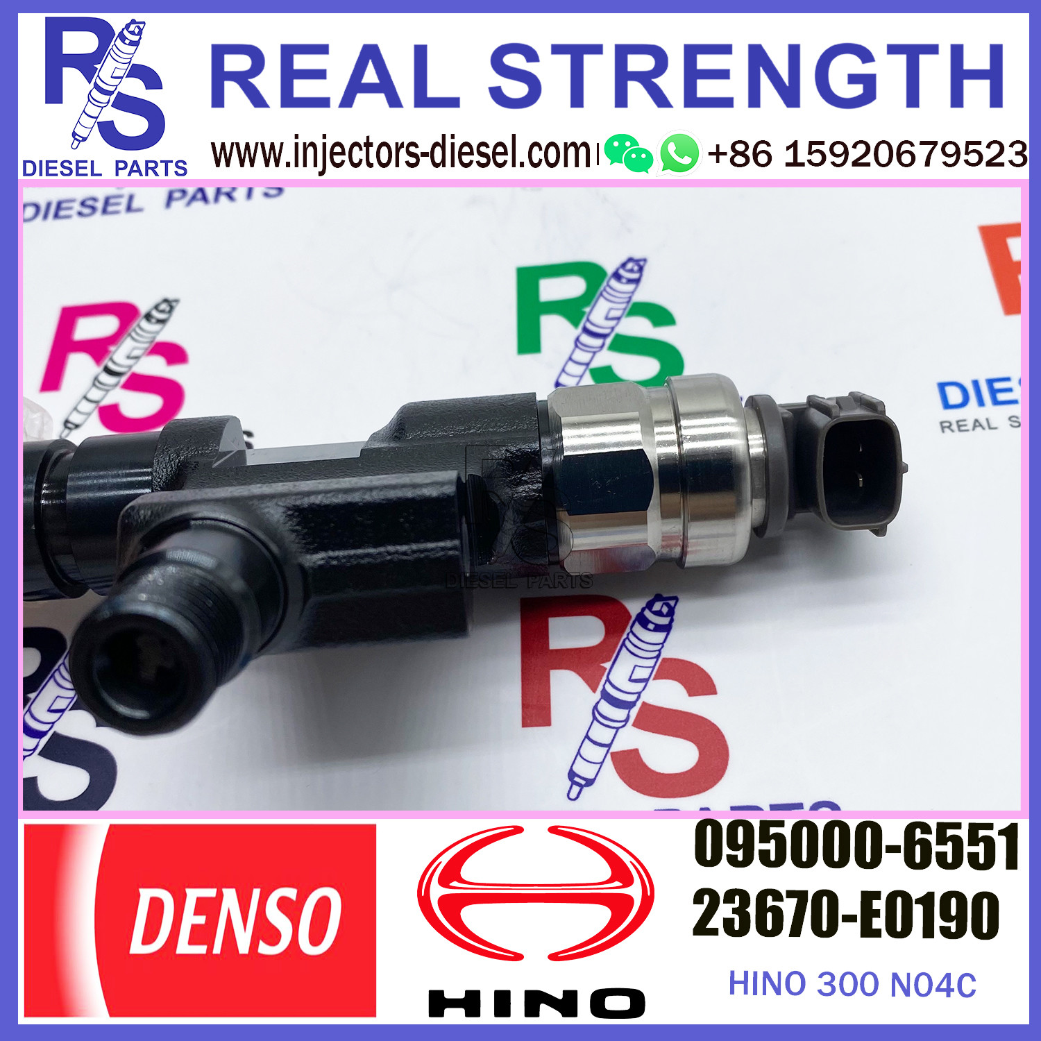original injector 095000-6550 095000-6551 For HINO 300 N04C 23670-E0190 23670-78140