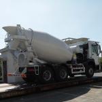 Euro 2 Sinotruk Howo 6x4 Mixer Truck With Tank Body 8 Cubic Meters