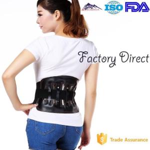 China Elastic Leather Sports Protective Gear Back Braces For Lower Back Pain factory