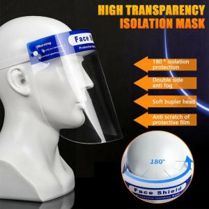 China Disposable Transparent Face Shield Anti Saliva Simple Buckle Design factory
