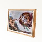 High Definition Indoor Digital Photo Frame With Optional Crude Wood Frame