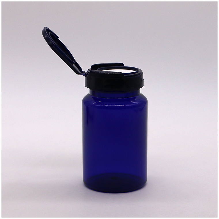 150ML PET Customize Color Capsule Bottle with Flip Top Cap Biodegradable Medicine Bottle